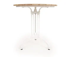 DaneLine Eva Teak Cafésæt - Ø70 cm - Hvid