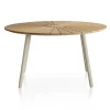 DaneLine Eva Teak Havebord - Ø130 cm - Latte