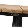 DaneLine Eva Teak Havebord - Ø130 cm - Grå