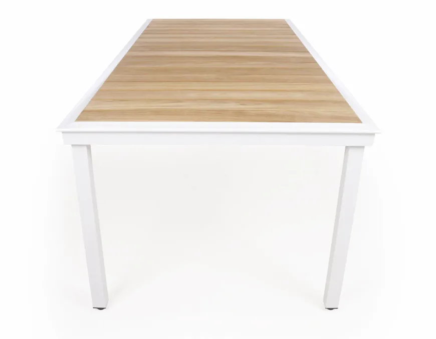 DaneLine Eva Teak Havebord - 102x219 cm - Hvid