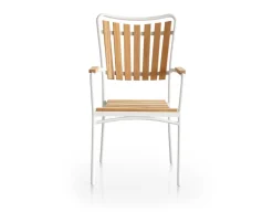 DaneLine Eva Teak Havemøbelsæt m/bænk+2 stole - 90x160 cm - Hvid