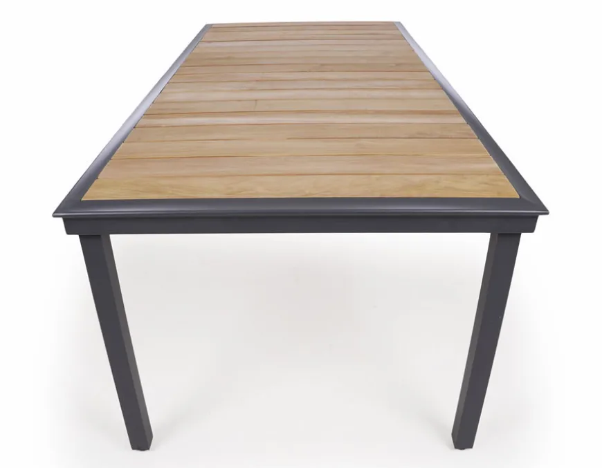 DaneLine Eva Teak Havemøbelsæt - 102x219 cm - Grå
