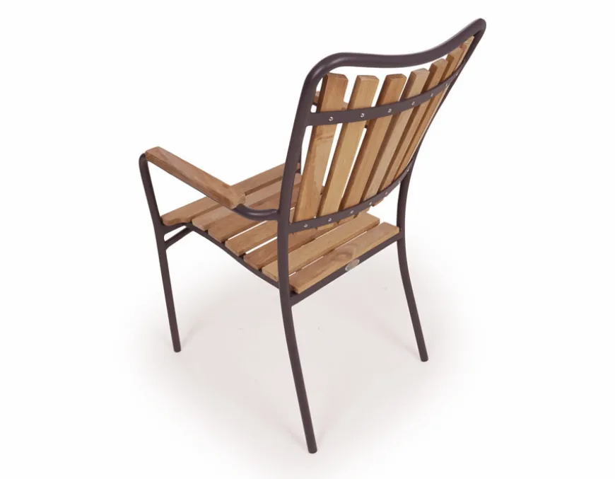 DaneLine Eva Teak Havemøbelsæt - 102x219 cm - Grå