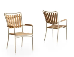 DaneLine Eva Teak Havemøbelsæt - Ø130 cm - Latte
