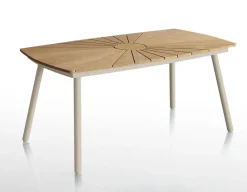 DaneLine Eva Teak Havemøbelsæt m/bænk+2 stole - 90x160 cm - Latte