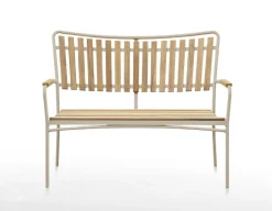 DaneLine Eva Teak Havemøbelsæt m/bænk+2 stole - 90x160 cm - Latte