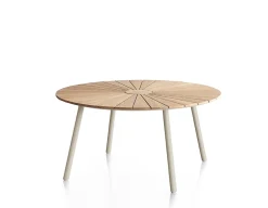 DaneLine Eva Teak Havemøbelsæt - Ø150 cm - Latte
