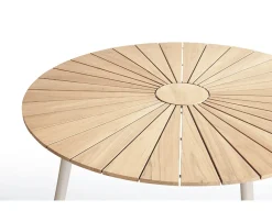 DaneLine Eva Teak Havemøbelsæt - Ø150 cm - Latte