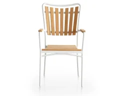 DaneLine Eva Teak Havemøbelsæt - Ø130 cm - Hvid