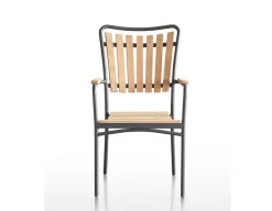 DaneLine Eva Teak Havemøbelsæt m/bænk+2 stole - 90x160 cm - Grå