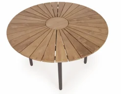 DaneLine Eva Teak Havemøbelsæt - Ø110 cm - Grå