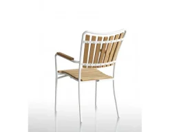 DaneLine Eva Teak Havemøbelsæt m/4 stole - 90x160 cm - Hvid