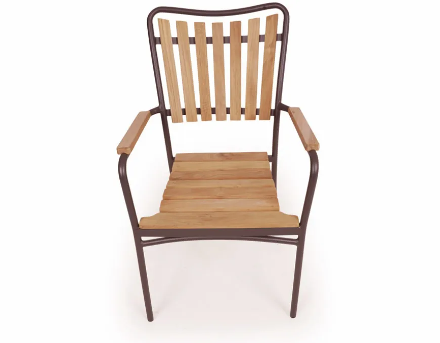 DaneLine Eva Teak Havemøbelsæt - Ø130 cm - Grå