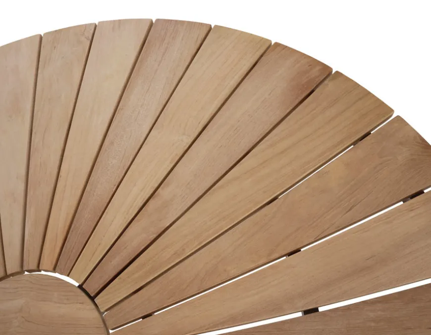 DaneLine Eva Teak Havemøbelsæt - Ø130 cm - Grå