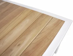 DaneLine Eva Teak Havemøbelsæt - 102x219 cm - Hvid