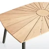 DaneLine Eva Teak Ovalt Havebord - 90x160 cm - Grå