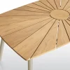DaneLine Eva Teak Ovalt Havebord - 90x160 cm - Latte