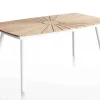 DaneLine Eva Teak Ovalt Havebord - 90x160 cm - Hvid
