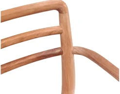 Dasa Teak Spisestol m/naturfv. sæde