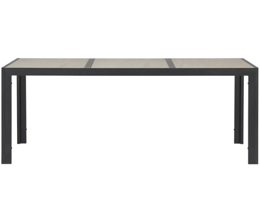 Fanø Geneve Keramik Havemøbelsæt - 90x195 cm - Dusty/beige