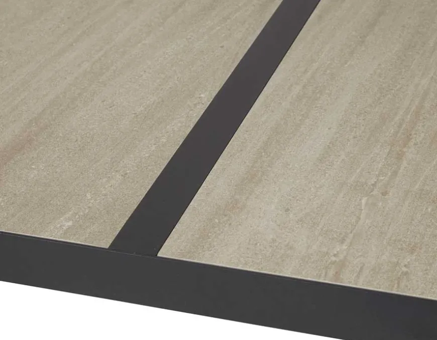 Fanø Geneve Keramik Havemøbelsæt - 90x195 cm - Dusty/beige