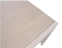 Fanø Geneve Keramik Havemøbelsæt - 90x195 cm - Lysgrå