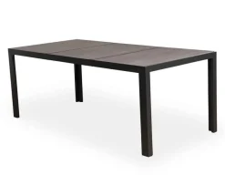 Fanø Paris Keramik Havemøbelsæt - 90x195 cm - Sort/grå