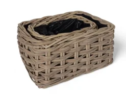 Fletkurv - Kubu Naturrattan - 46x64 cm