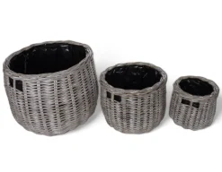 Fletkurv - Kubu Naturrattan - Ø21 cm