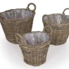 Fletkurv - Naturrattan - Ø:30 cm