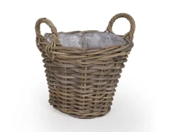 Fletkurv - Naturrattan - Ø:30 cm