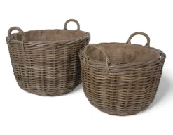 Fletkurv - Naturrattan - Ø53 cm