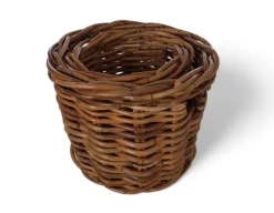 Fletkurv - Naturrattan - Ø:46 cm