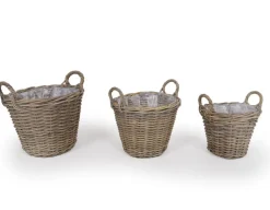 Fletkurv - Naturrattan - Ø:40 cm