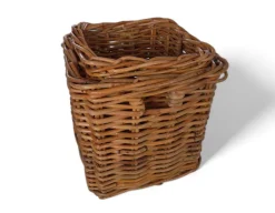 Fletkurv - Naturrattan - 52x52 cm