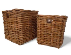 Fletkurv - Naturrattan - 64x64 cm