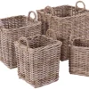 Fletkurv - Naturrattan - 28x28 cm