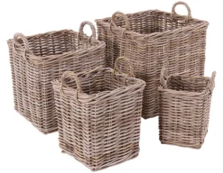 Fletkurv - Naturrattan - 28x28 cm