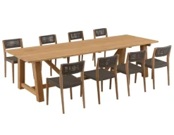 Hercules Alana Teak Havemøbelsæt - 100x290 cm