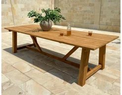 Hercules Manja Teak havemøbelsæt m/8 stole - 100x290 cm
