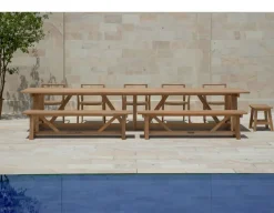 Hercules Teak Plankebord - 100x400 cm