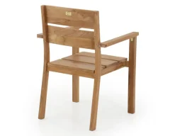Hercules Teak stabelstol med armlæn