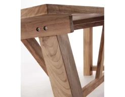 Hercules Tonka Teak havemøbelsæt m/4 stole - 100x200 cm