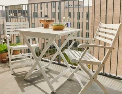 Hornbæk 70x70 cafesæt m/armlæn