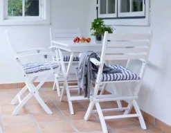 Hornbæk 70x70 cafesæt m/armlæn