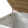 Hvid hyndebox m/teak låg
