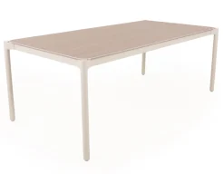 Ida Sonja Havemøbelsæt - 104x204 cm - Gråhvid