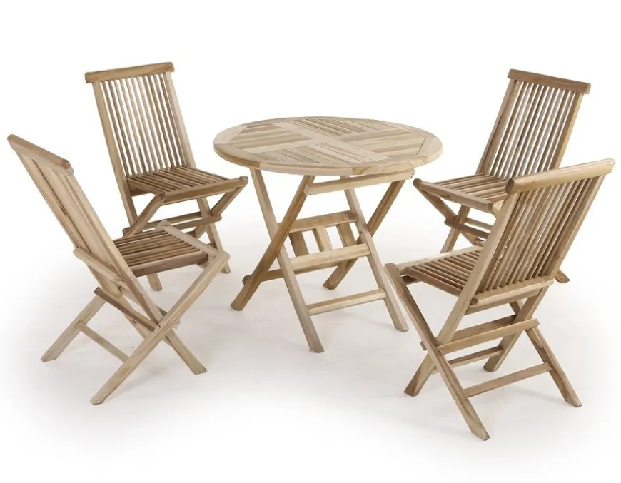 Køln Teak Havemøbelsæt - 90 cm