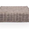 Kubu Sofabord m/glasplade - Naturrattan