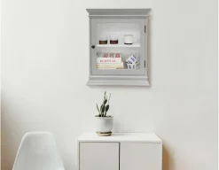 Langeland Væghængt Vitrineskab - 60x50x22,5 cm